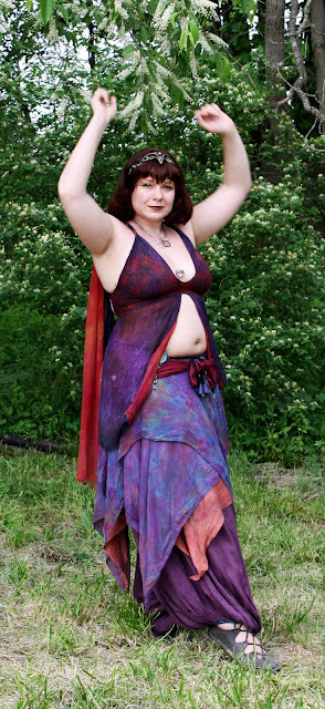 Sunday's outfit, faerie bellydance style