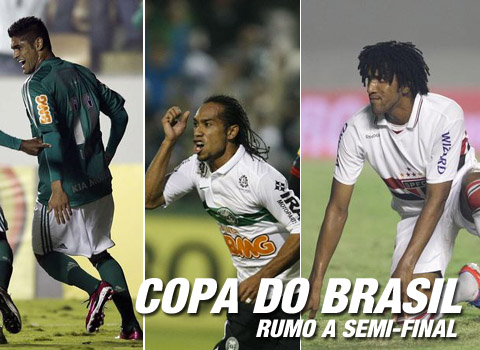 Coritiba, Palmeiras e São Paulo já estão na semi-final da Copa do Brasil 2012