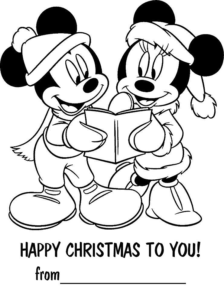 Christmas Coloring Pages Disney 4