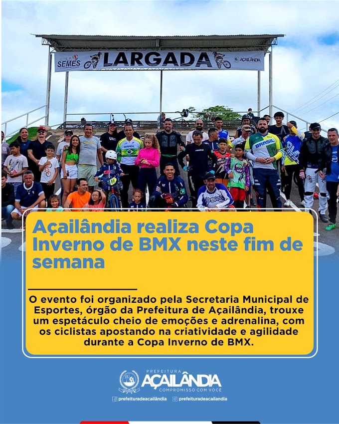  Açailândia realizou no último final de semana a 1ª Copa Inverno de BMX 