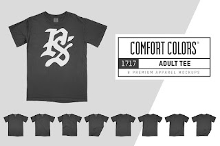 Comfort Colors 1717 Adult T-Shirt Mockup