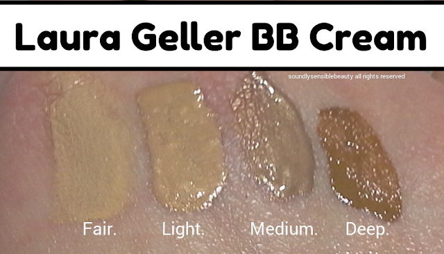 Laura Geller BB Cream Review & Swatches of Shades