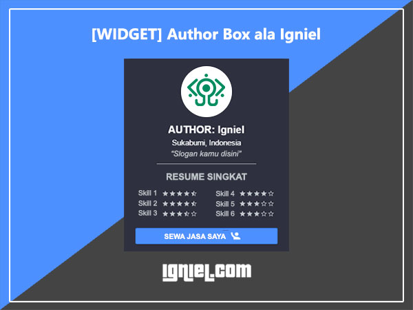 Widget Author Box Keren ala Igniel
