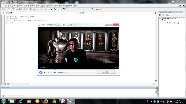 Cara buat Pemutar Video sederhana VB6