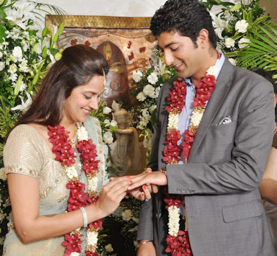 Ahana and Vaibhav exchanging Rings