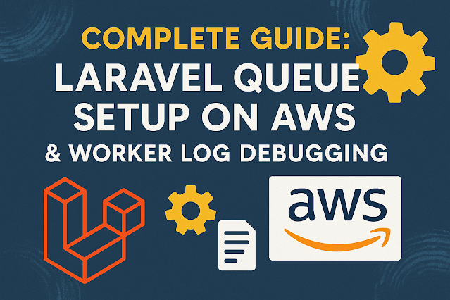 Learn how to deploy a Laravel project on AWS, configure queue workers using Supervisor, and debug common job errors using worker.log. Includes all commands, code blocks, and copy-paste setup for queue jobs in production.