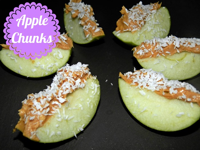Healthy snack ideas apple chunks