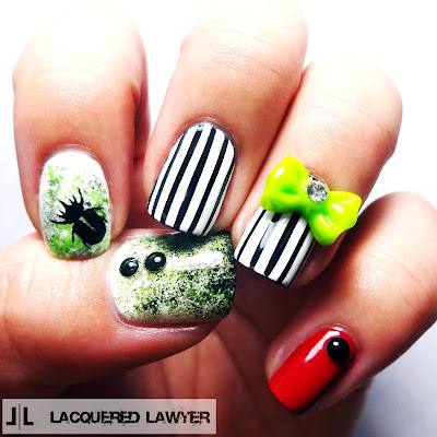 Beetlejuice Nails