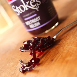 http://www.stokessauces.co.uk/product/relish-and-chutneys/beetroot-relish