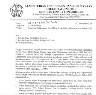 Persiapan PPGJ Tahun 2019