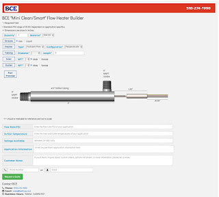 Mini Clean Flow Heater Product Builder