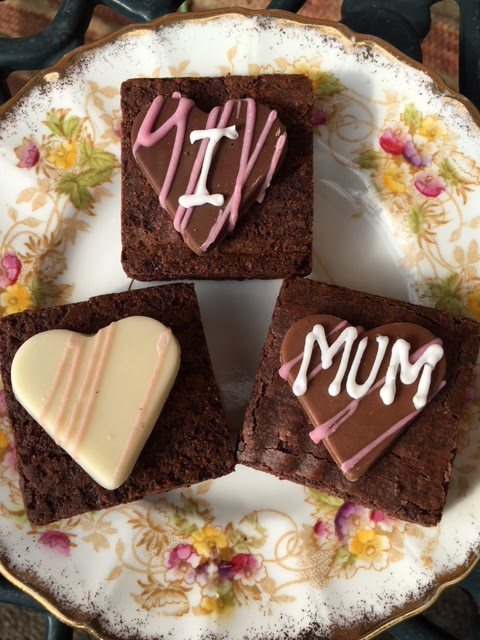 I Love Mum mothers day choice brownies