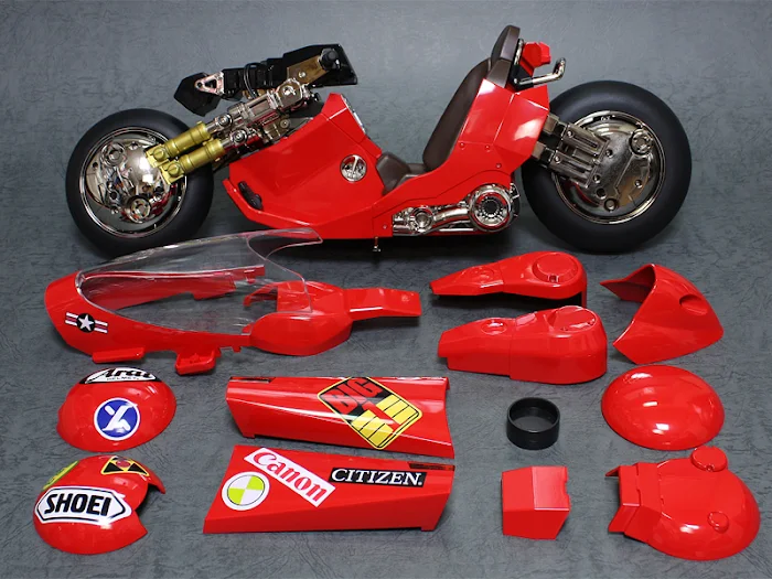 Mercenary Garage Custom Motorcycle Workshop 1988 Shotaro Kaneda Akira Power Bike Kit Stickers