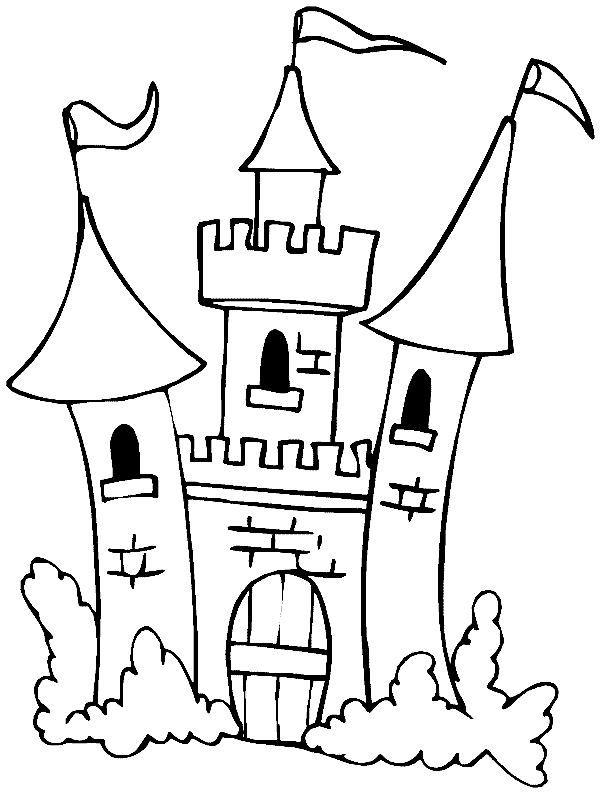 Castle Coloring Page