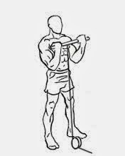 Standing biceps cable curl