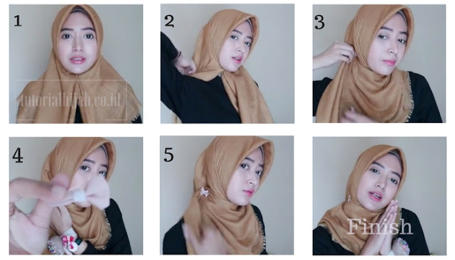 Tutorial Memakai JILBAB Segi Empat