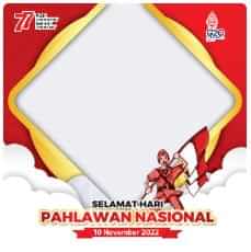 desain twibbon hari pahlawan 2022