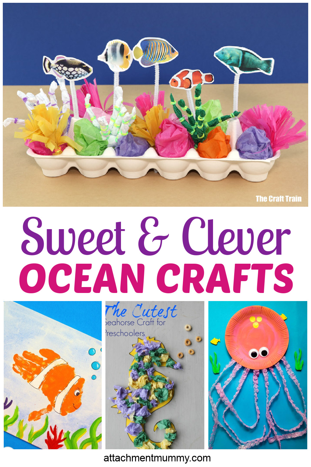 20 Sweet and Clever Ocean Theme Crafts Kids Will Love to Make