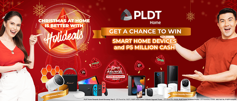 PLDT announces its Christmas season raffle with up to PHP 5 million in cash prize!