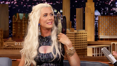 Kristen Wiig disfrazada de Khaleeshi en el programa de Jimmy Fallon