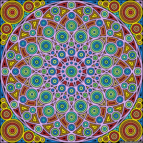 Circles coloring page- blank version available