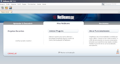 Interface do NetBeans 