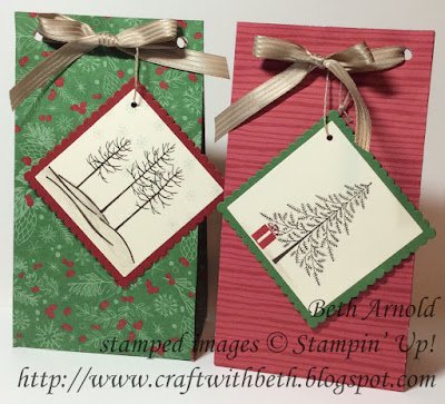 Craft with Beth:Christmas Gift Bags Stampin' Up! Gift Bag Punch Board