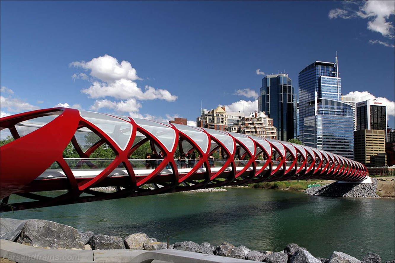 Calgary, Alberta, Canada: Peace Bridge by Santiago Calatrava