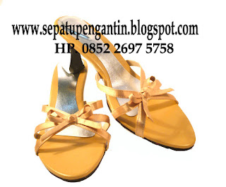 sandal pengantin gold sepatu pernikahan