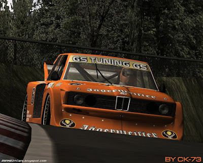  BMW E21 car its orange E21 with very wide body kit like old E21 racing 