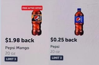 Pepsi Mango Bottle, 20 OZ ibotta cashback rebate