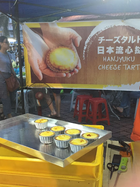 penang jelutong night market cheese tart