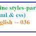 Internal, External, Inline styles in CSS and HTML part 2 --- English 036