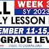 DAILY LESSON LOGS (Q1: WEEK 3) September 11-15, 2023