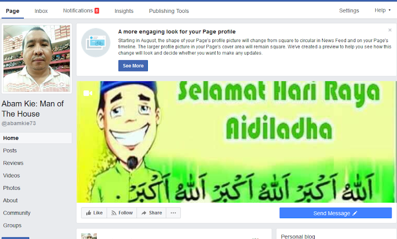 Pelancaran Laman Peminat Facebook Abam Kie