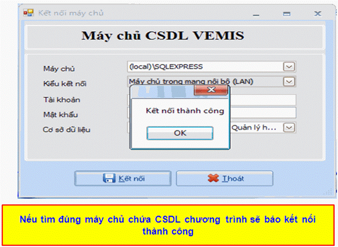 Kết nối SQL từ máy trạm với máy chủ trong LAN