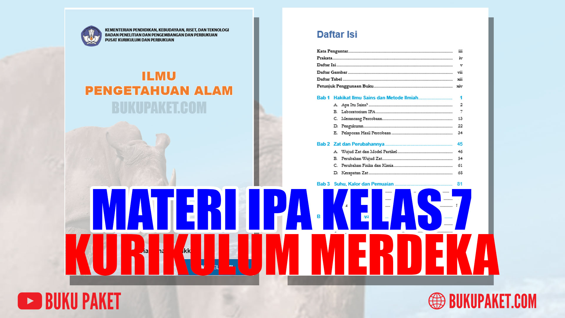 MATERI IPA KURIKULUM MERDEKA KELAS 7 SMP/MTS REVISI TERBARU 2022