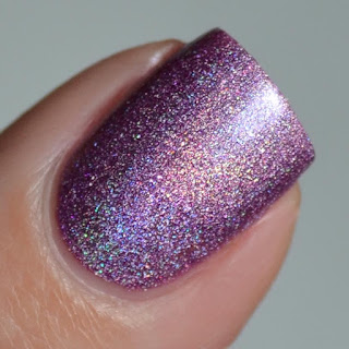 lilac holographic nail polish