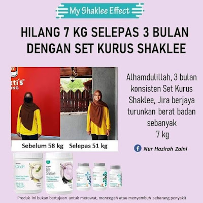 Testimoni Set Kurus Shaklee