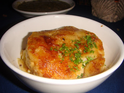 Potato gratin at Madame Janette, Aruba