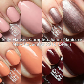 Sally Hansen Complete Salon Manicure New Winter 2016 Colors