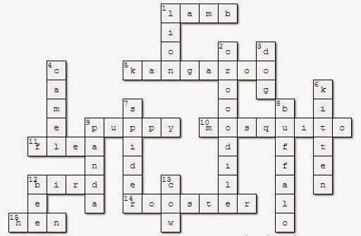 Contoh Crossword Puzzle Bahasa Inggris Dan Jawabannya Barisan Contoh