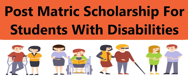 Post-matric Scholarship for Students with Disabilities