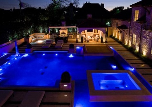 Romantic poolside design with amazing views