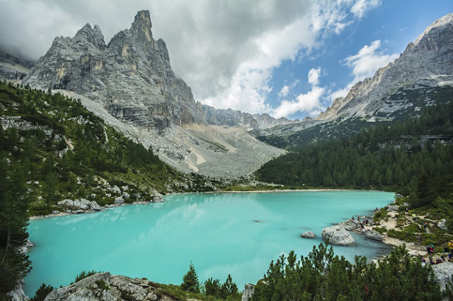 Nejhezčí jezero v Dolomitech - Sorapis.