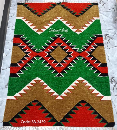 Hand Woven Shatranji Carpets and Rugs Price in Bangladesh SB-2459