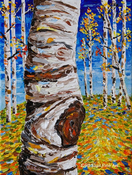 Birch Tree Painting