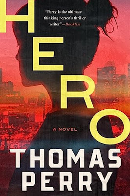 book cover of suspense novel Hero by Thomas Perry