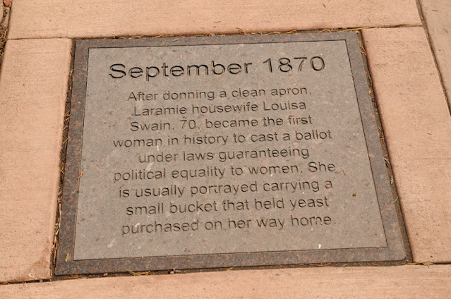 Laramie, WY - first woman to vote