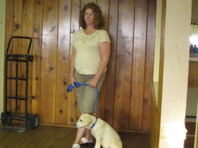 Cheryl and Jam in training class, waiting for the next routine.